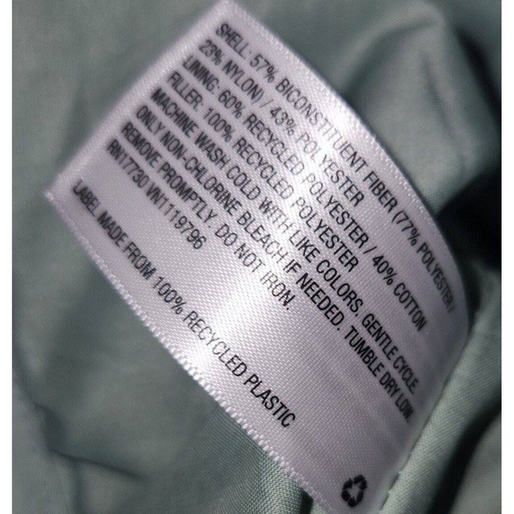Quilted Jacket Universal‎ Thread Light Green Snap Front Coat Medium Length - Picture 3 of 11